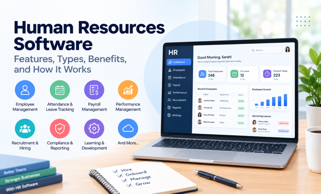 Human Resources Software: Features, Types, Benefits, and How It Works